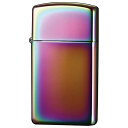 送料無料(沖縄離島除く)ジッポー #20493 スペクトラム スリムタイプ PVD加工 オイルライター