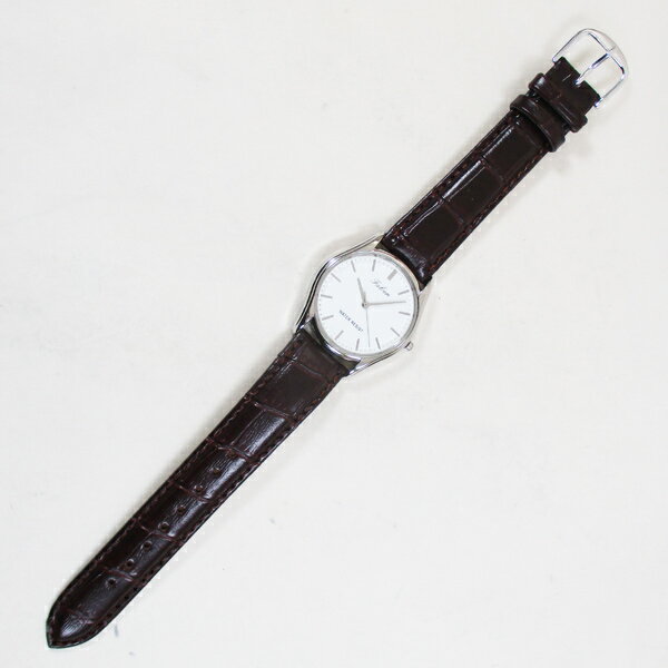 シチズン ファルコン 腕時計 日本製ムーブメント 革ベルト ブラウン/茶 QA00-321 メンズ 紳士/送料無料（北海道沖縄離島除く）