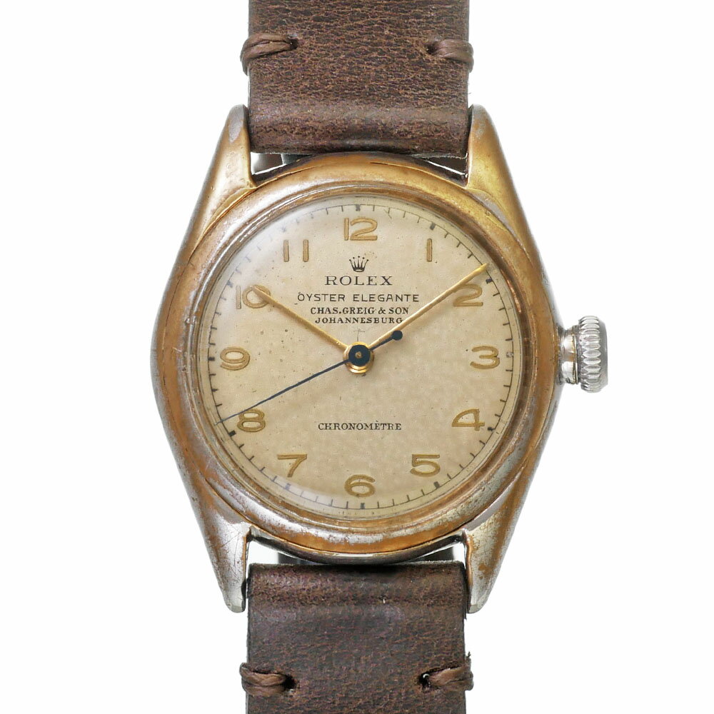 オイスター 腕時計（メンズ） ROLEX オイスター エレガント CHAS.GREIG&SON Ref.3121 アンティーク品 メンズ 腕時計