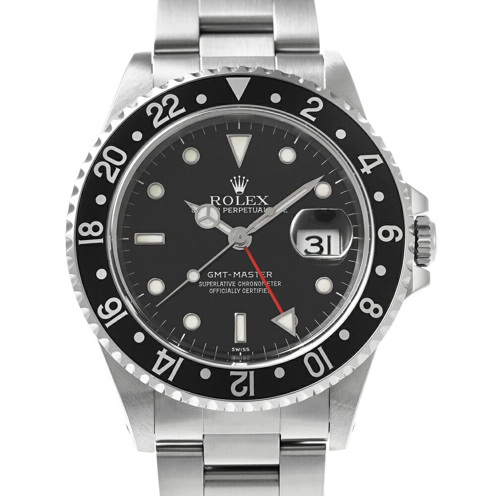 GMTマスター Ref.16700 中古品 シリアルU番 ブラックベゼル メンズ 腕時計