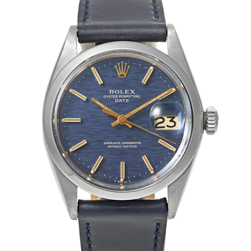 オイスター 腕時計（メンズ） ROLEX オイスターパーペチュアル デイト Ref.1500 ブルーミストダイヤル アンティーク品 メンズ 腕時計