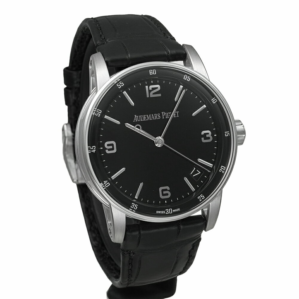 オーデマピゲ CODE 11.59 バイ オーデマピゲ ブラックラッカー アラビアインデックス 箱・保証書付き Ref.15210BC.OO.A002CR.01 中古品 メンズ 腕時計