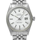 デイトジャスト 腕時計（メンズ） ROLEX デイトジャスト Ref.1601 ホワイト アンティーク品 メンズ 腕時計