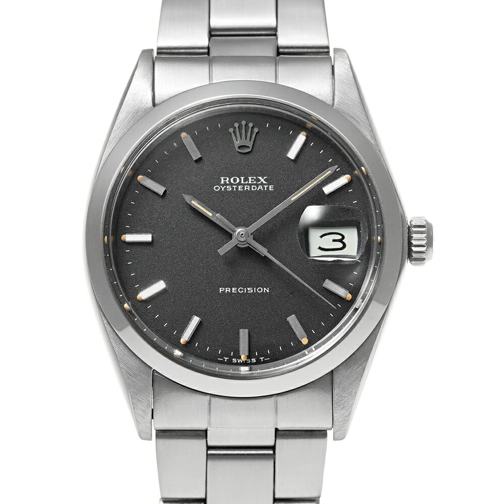 オイスター 腕時計（メンズ） ROLEX オイスターデイト Ref.6694 ブラック アンティーク品 メンズ 腕時計