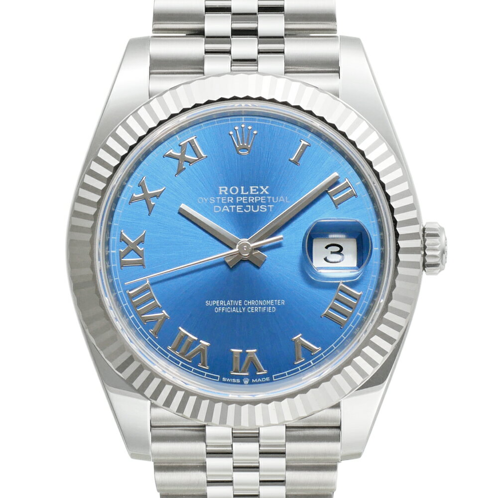 デイトジャスト 腕時計（メンズ） デイトジャスト41 アズーロブルー Ref.126334 未使用品 メンズ 腕時計