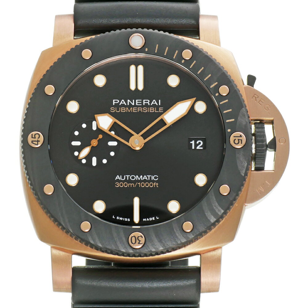 パネライ サブマーシブル ゴールドテック オロカーボ Ref.PAM01070 中古品 メンズ 腕時計