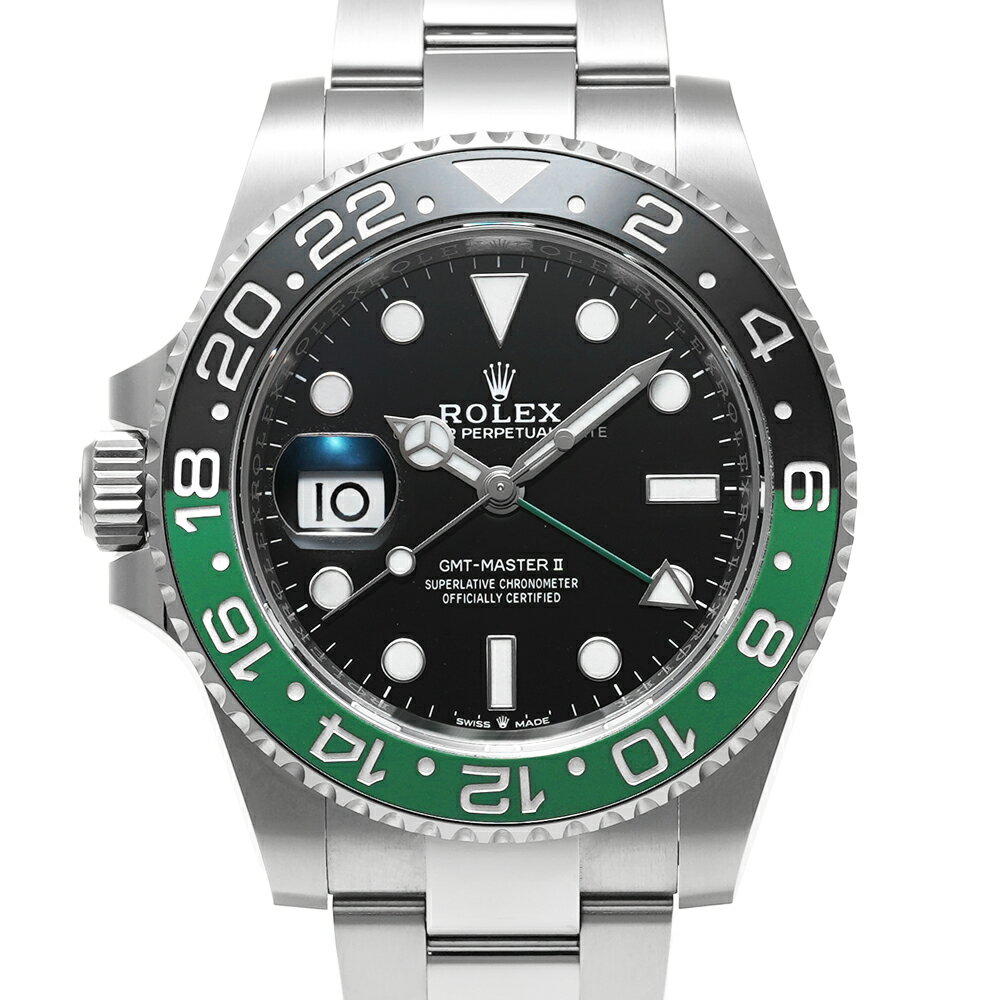 美品 ROLEX GMTマスター2 レフトハンド Ref.126720VTNR オイスターブレスレット 中古美品 メンズ 腕時計