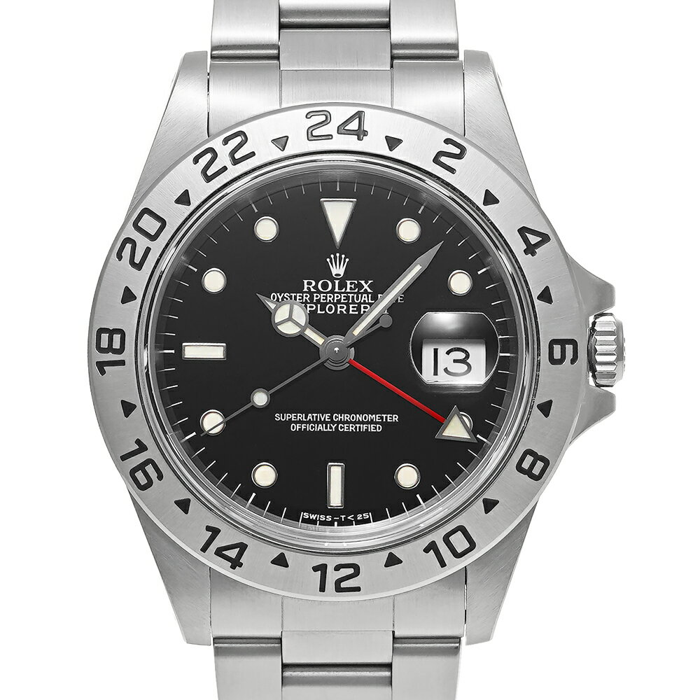 ROLEX エクスプローラー2 U番 オールトリチウム Ref.16570 ブラック 中古品 メンズ 腕時計
