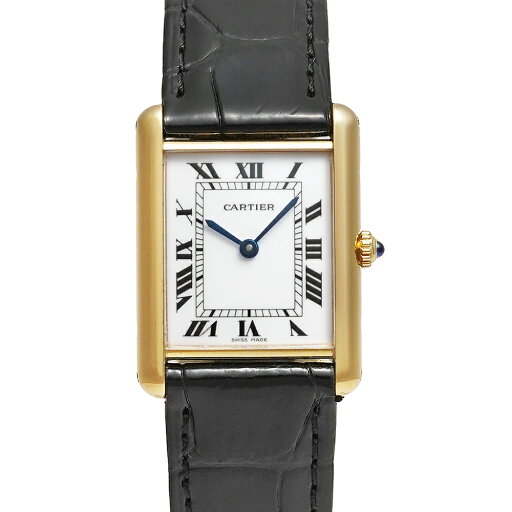 Cartier タンク ルイ カルティエ LM Ref.83717756 イエローゴールド ホワイト 中古品 メンズ 腕時計 Cartier タンク ルイ カルティエ LM Ref.83717756 イエローゴールド ホワイト 中古品 メンズ 腕時計