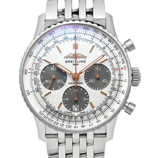 BREITLING ナビタイマー B01 クロノグラフ 41 ジャパンエディション Ref.AB0139(AB0139211A1A1) シェル 中古品 メンズ 腕時計 BREITLING ナビタイマー B01 クロノグラフ 41 ジャパンエディション Ref.AB0139(AB0139211A1A1) シェル 中古品 メンズ 腕時計