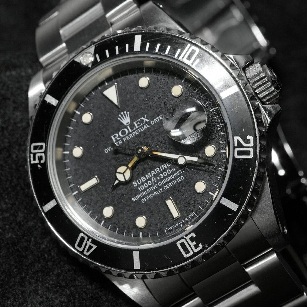 ロレックス サブマリーナーデイト パティナダイヤル L番 1989年～1990年頃製造 Ref.16610 中古品 メンズ 腕時計