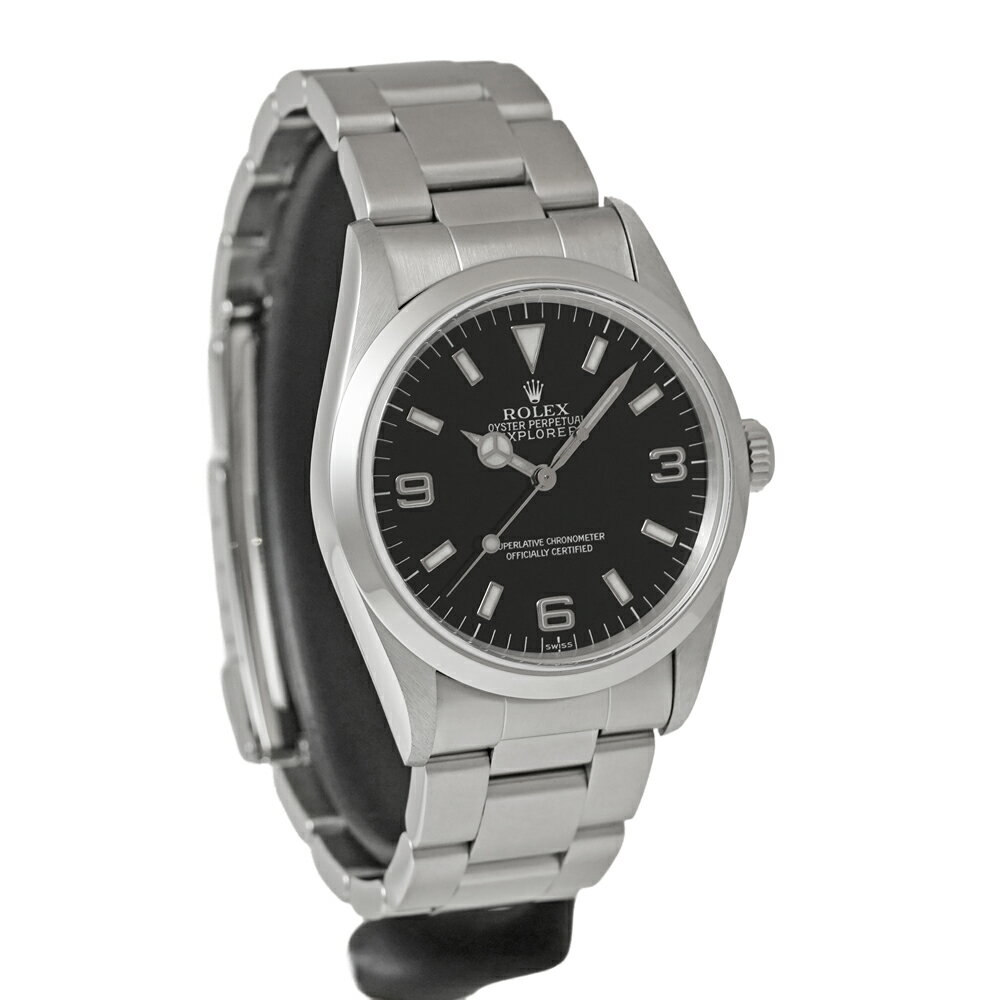 ROLEX エクスプローラー1 U番 箱・1999年保証書付き Ref.14270 中古品 ブラック メンズ 腕時計