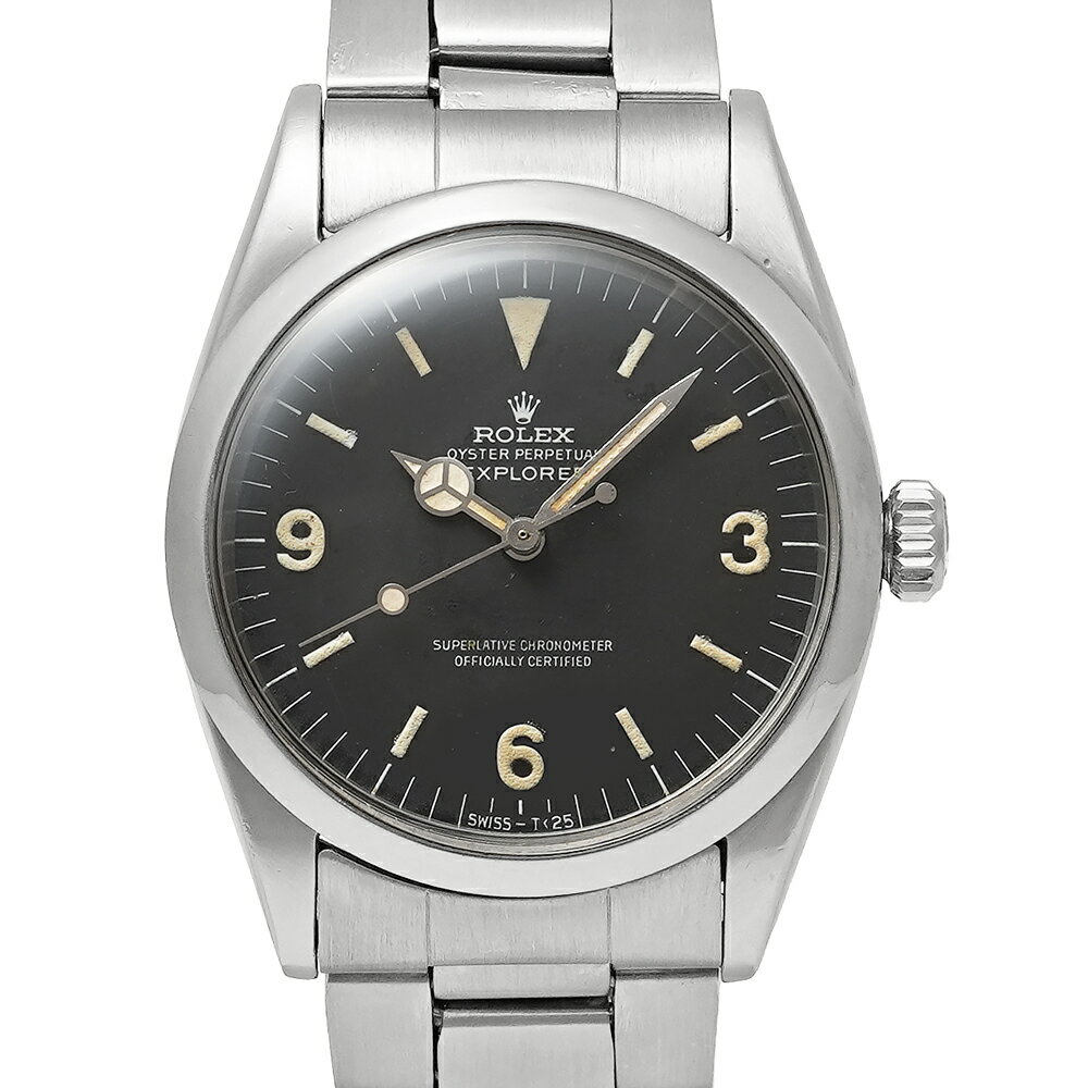 1960年頃 ROLEX エクスプローラー1 マーク1ダイヤル フロッグレッグ Ref.1016 ブラック アンティーク品 メンズ 腕時計