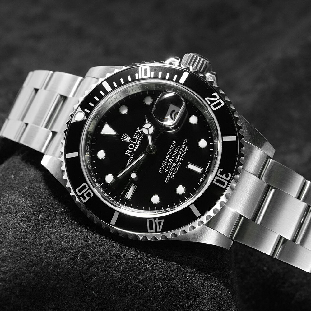 ロレックス サブマリーナー デイト V番 箱・2010年国内正規保証書付き Ref.16610T 中古品 メンズ 腕時計