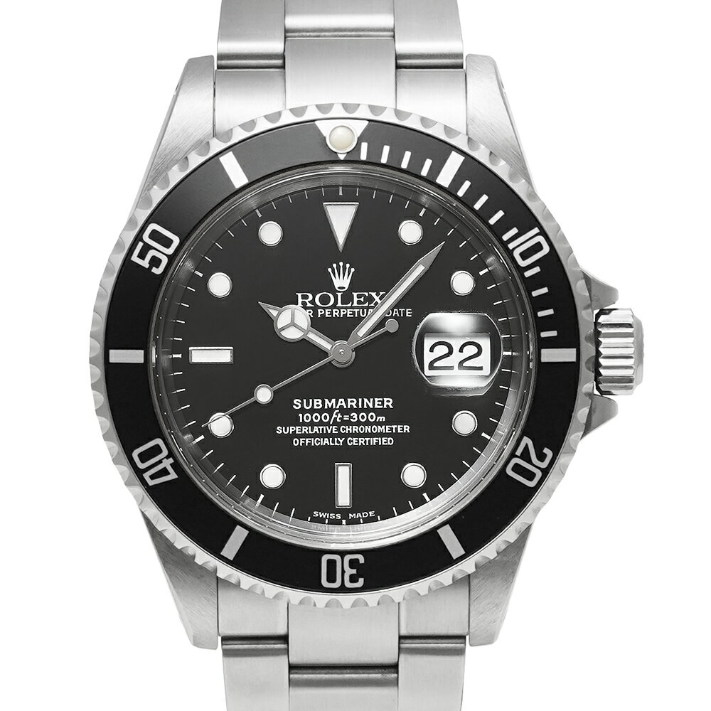A番 箱・保証書付き ROLEX サブマリーナー デイト Ref.16610 ブラック 中古品 メン...