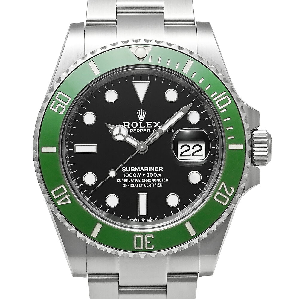 箱・2024年保証書付き ROLEX サブマリーナー デイト Ref.126610LV グリーンサブ ブ...