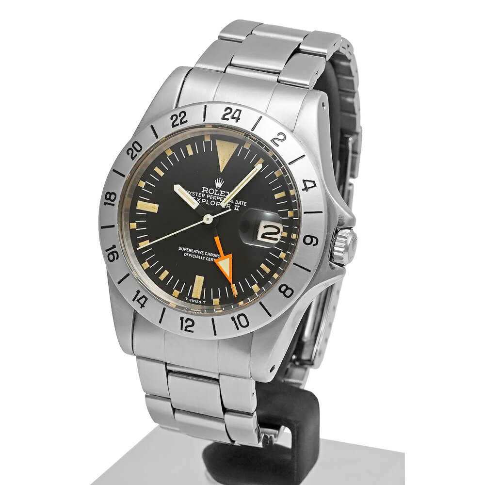 1973年前後 ROLEX エクスプローラー2 マーク1ダイヤル Ref.1655 アンティーク品 ブラック メンズ 腕時計