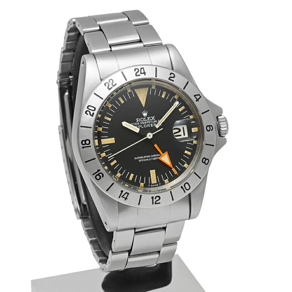 1973年前後 ROLEX エクスプローラー2 マーク1ダイヤル Ref.1655 アンティーク品 ブラック メンズ 腕時計
