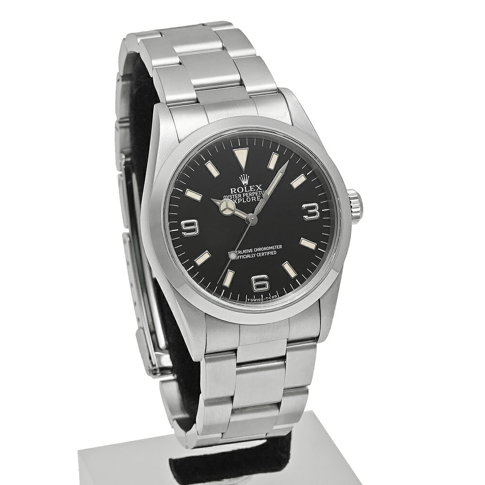 U番 ROLEX エクスプローラー1 パティーナダイヤル Ref.14270 ブラック 中古品 メンズ 腕時計