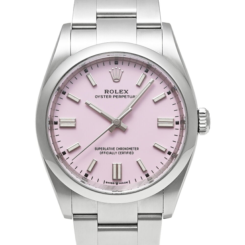 箱・2022保証書付き ROLEX オイスターパーペチュアル 36 キャンディピンク Ref.126000 中古品 メンズ 腕時計