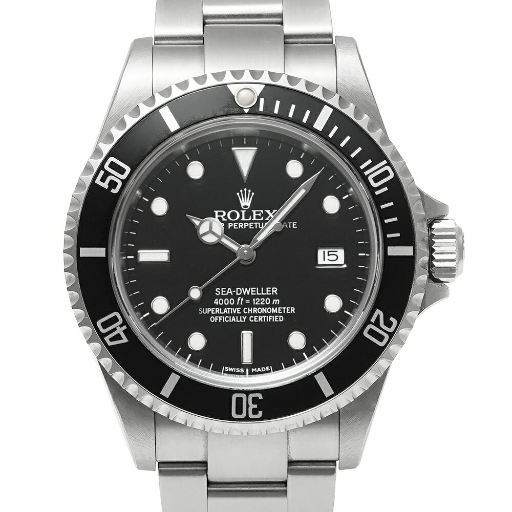 ノンポリッシュ品 箱・保証書付き ROLEX シードゥエラー F番 Ref.16600 ブラック 中古品 メンズ 腕時計