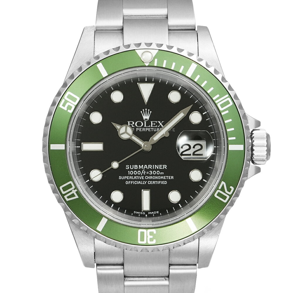 ロレックス グリーンサブマリーナー デイト ファット4 FLAT 4 F番 2003年～2004年製 ...