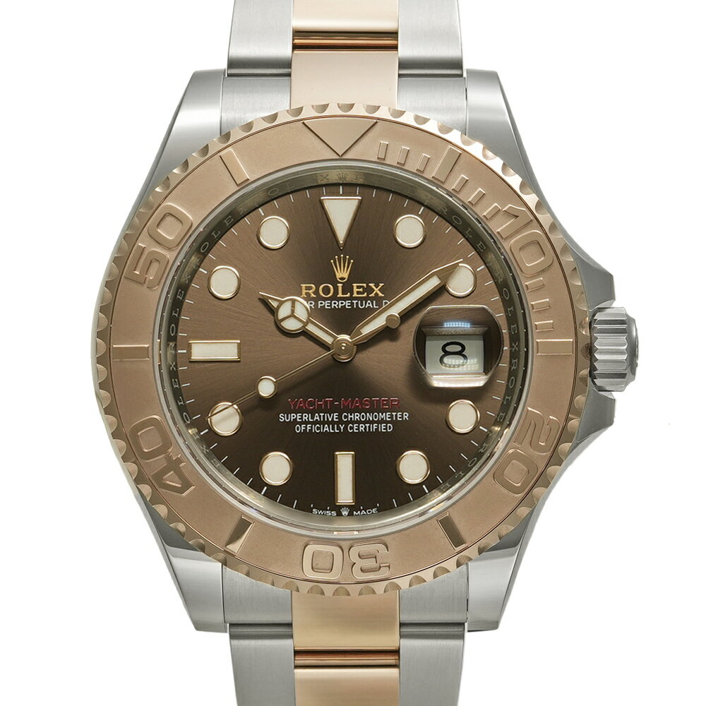 ロレックス ヨットマスター 40 チョコレート ランダム番 箱・2025年8月保証書付き Ref.126621 中古品 メンズ 腕時計