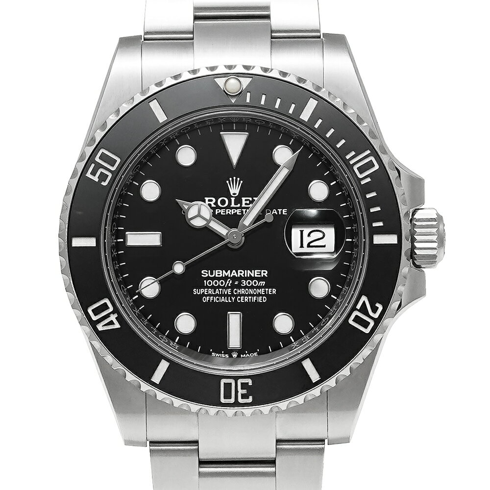 箱・2023年保証書付き ROLEX サブマリーナー デイト Ref.126610LN ブラック 中古品 メンズ 腕時計