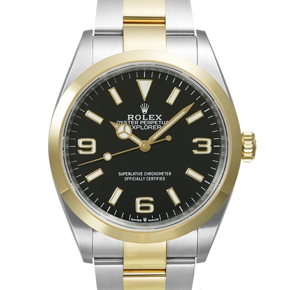 エクスプローラー1 36mm イエローロレゾール 2024年3月保証書付き Ref.124273 中古品 メンズ 腕時計