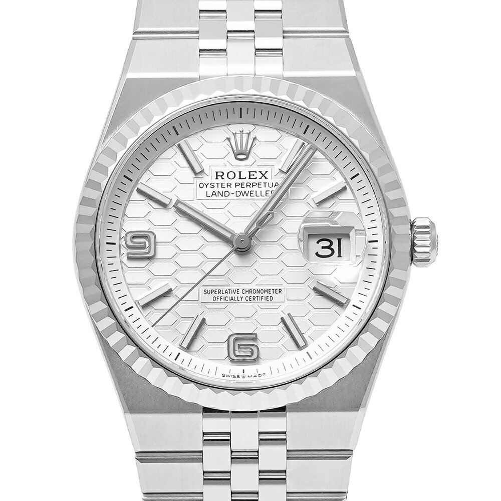 未使用品 箱・2025年12月保証書付き ROLEX ランドドゥエラー 36 Ref.127234 シルバー メンズ 腕時計