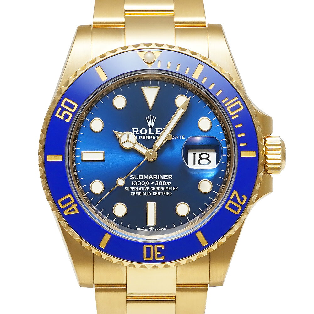 箱・保証書付き ROLEX サブマリーナー デイト ブルー Ref.126618LB 中古品 メンズ 腕時計