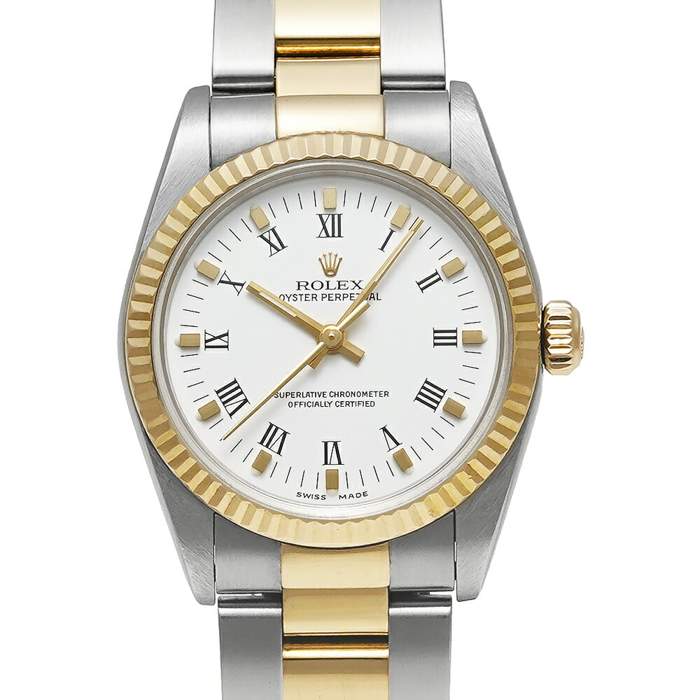 A番 箱・保証書付き ROLEX オイスターパーペチュアル ボーイズ Ref.77513 中古品 ホワイト ユニセックス 腕時計
