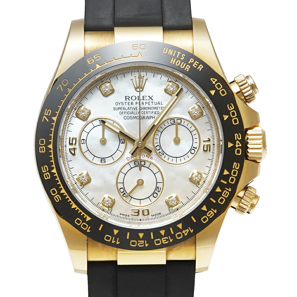 箱・2021年保証書付き ROLEX デイトナ ホワイトシェル 8Pダイヤモンド オイスターフレック ...