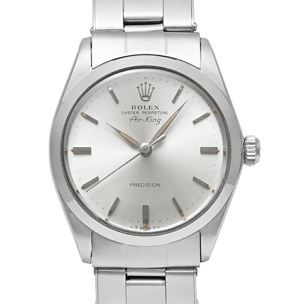 Air King - 1964年前後 ROLEX エアキング Ref.5500 シルバー アンティーク品 メンズ 腕時計