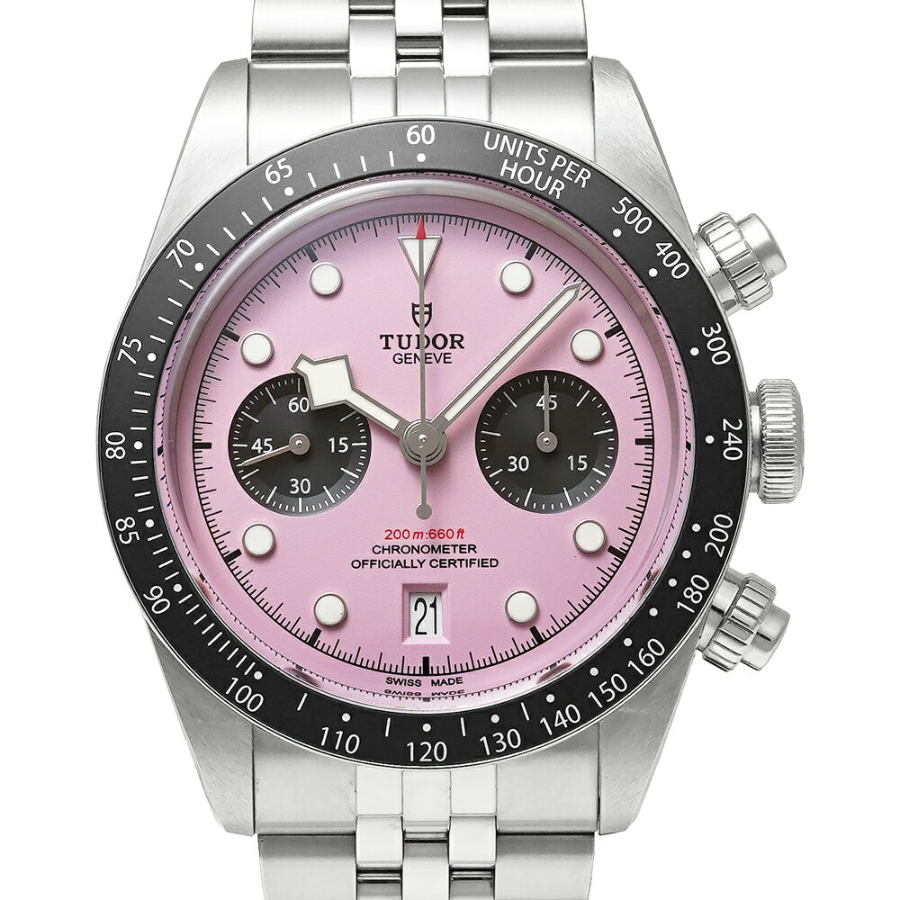 Rakuten - 美品 箱・2025年保証書付き TUDOR ブラックベイ クロノ Ref.79360N-0019 ピンク 中古美品 メンズ 腕時計