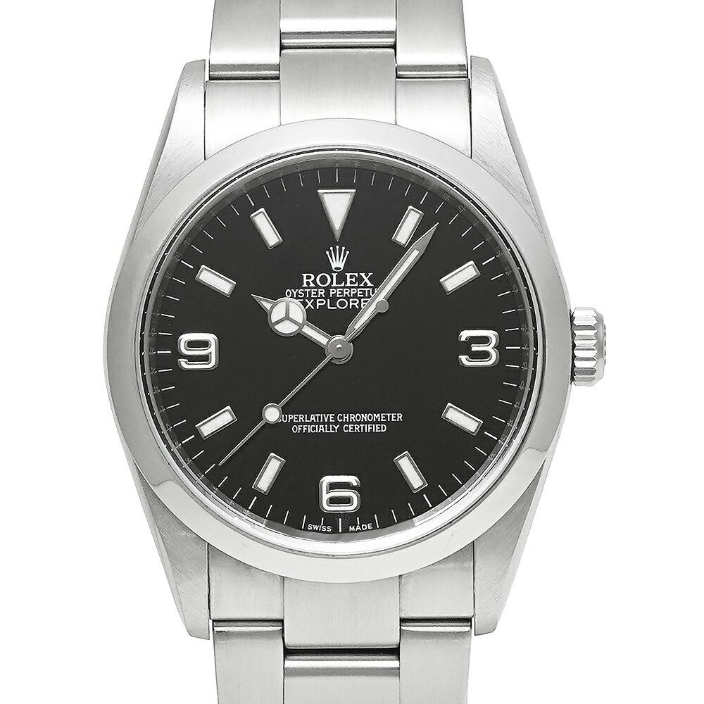 Z番 2007年保証書付き ROLEX エクスプローラー1 Ref.114270 ブラック 中古品 メンズ 腕時計
