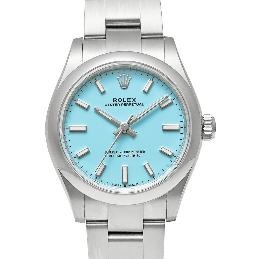未使用品 箱・2023年保証書付き ROLEX オイスターパーペチュアル 31 ターコイズ Ref.277200 レディース 腕時計