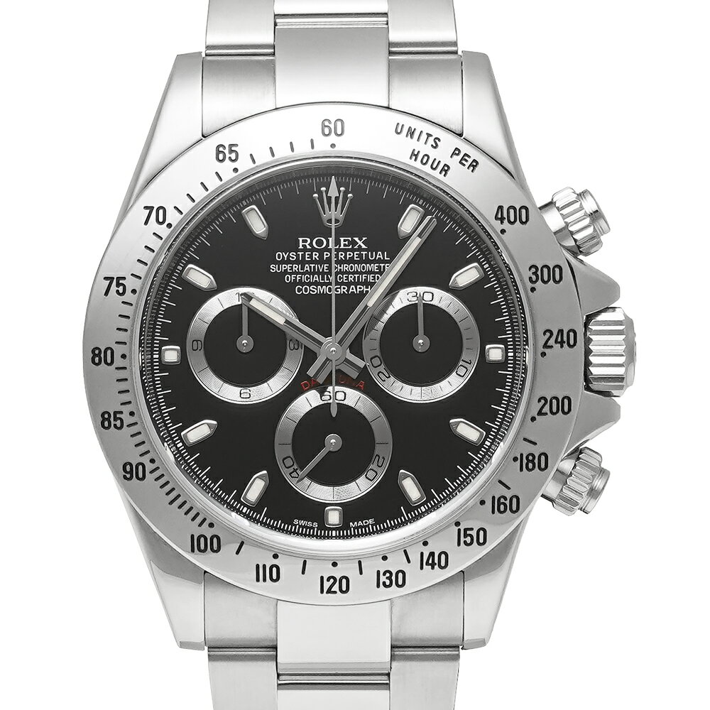箱・保証書付き ROLEX デイトナ ブラ�