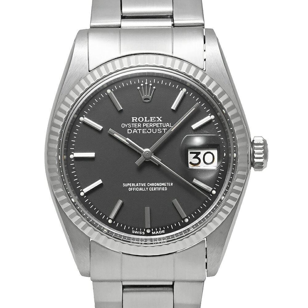 1977年前後 ROLEX デイトジャスト サービスダイヤル Ref.1601/4 ブラック アンティーク品 メンズ 腕時計