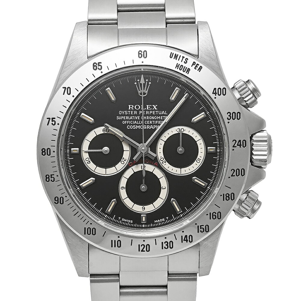 箱・保証書付き ROLEX デイトナ N番 マーク4ダイヤル エルプリメロ オールトリチウム Ref.16520 ブラック 中古品 メンズ 腕時計