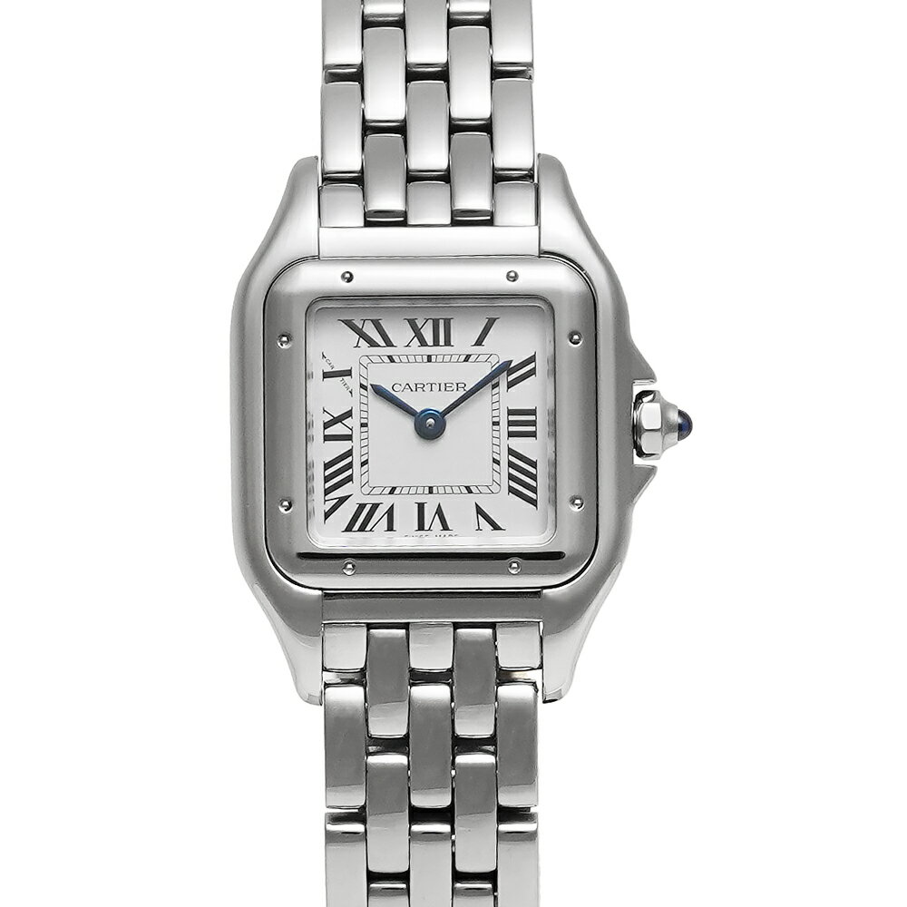 箱・2025年保証書付き Cartier パンテール ドゥ カルティエ SM Ref.WSPN0013 シルバー 中古品 レディース 腕時計