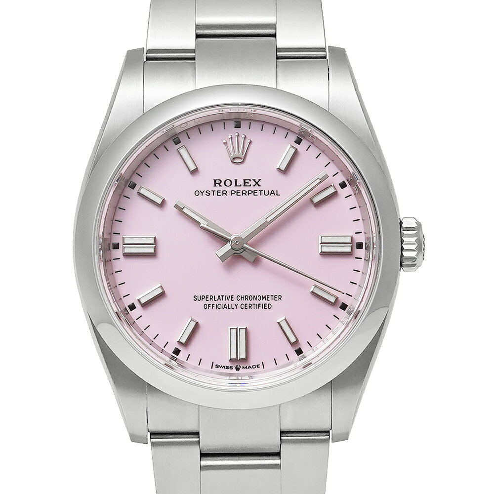 箱・2023年保証書付き ROLEX オイスターパーペチュアル 36 キャンディピンク Ref.126000 中古品 メンズ 腕時計