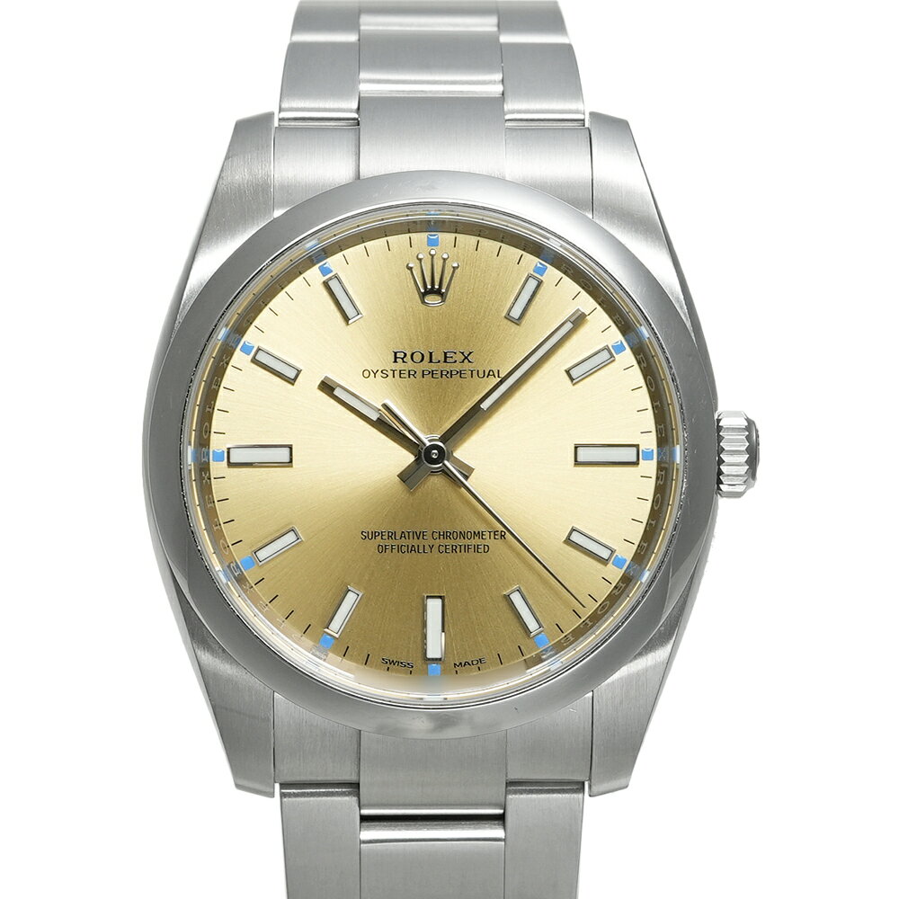 オイスターパーペチュアル ホワイトグレープ ランダム番 Ref.114200 中古品 メンズ 腕時計