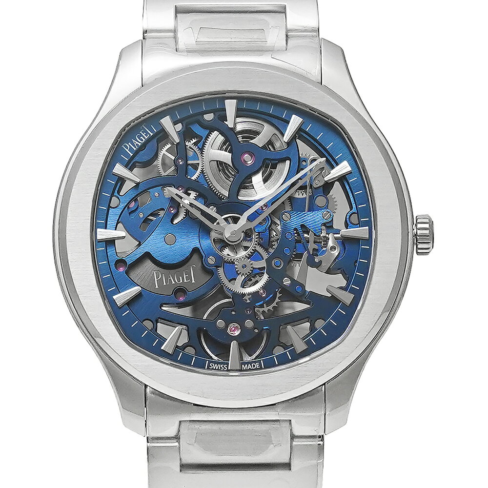美品 PIAGET ポロ スケルトン 箱・保証書・替えのベルト付き Ref.G0A45004 スケルトン 中古美品 メンズ 腕時計