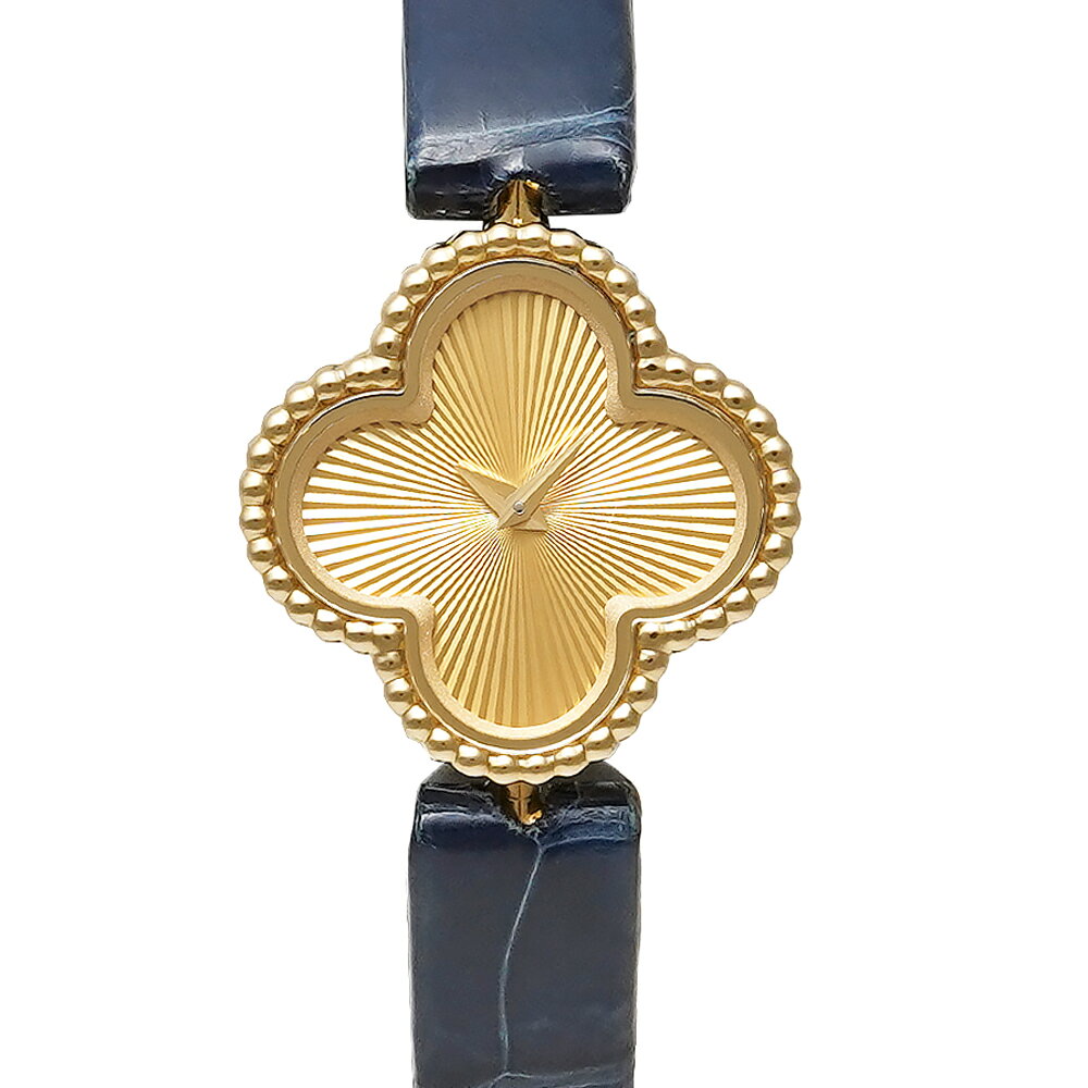 Van Cleef & Arpels スウィート アルハンブラ Ref.VCARO8WT00 シャンパンゴールド 中古品 レディース 腕時計