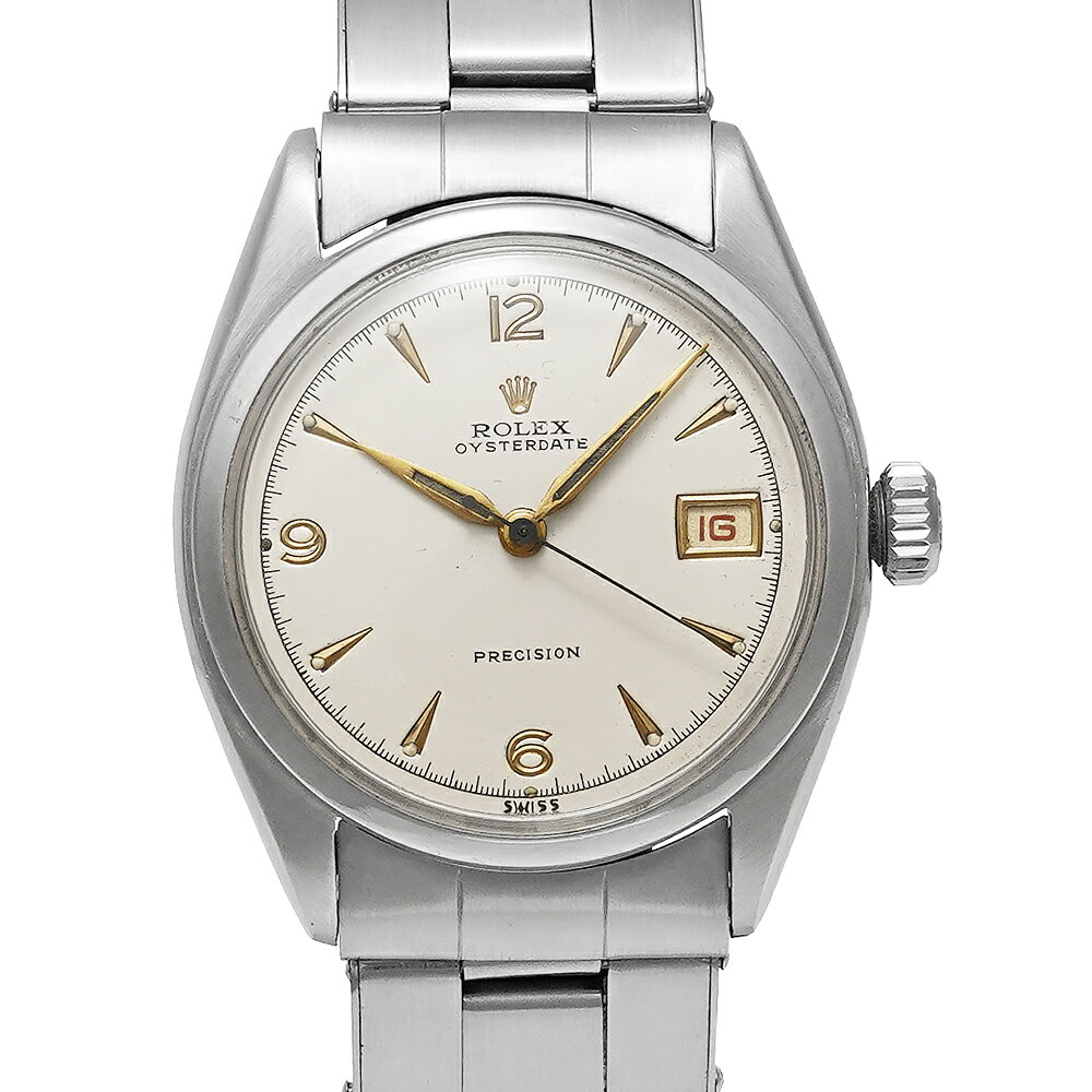 1953年前後 ROLEX オイスターデイト リダン Ref.6094 アイボリー アンティーク品 メンズ 腕時計