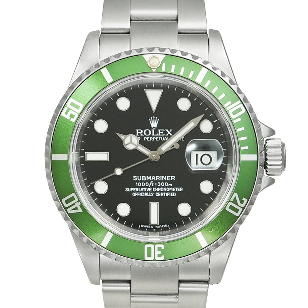 サブマリーナーデイト グリーン Z番 2006年〜2007年製造 Ref.16610 中古品 メンズ 腕時計