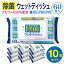 除菌ウェットティッシュ10個 【銀イオン アロエエキス配合！】アルコール度数50%・600枚 アルコール除菌シート ウェットティッシュ 60枚 除菌シート アルコール フタ付き アルコール除菌 保湿 業務用 除菌 簡単除菌 まとめ買い 大量購入 箱買い MACSP