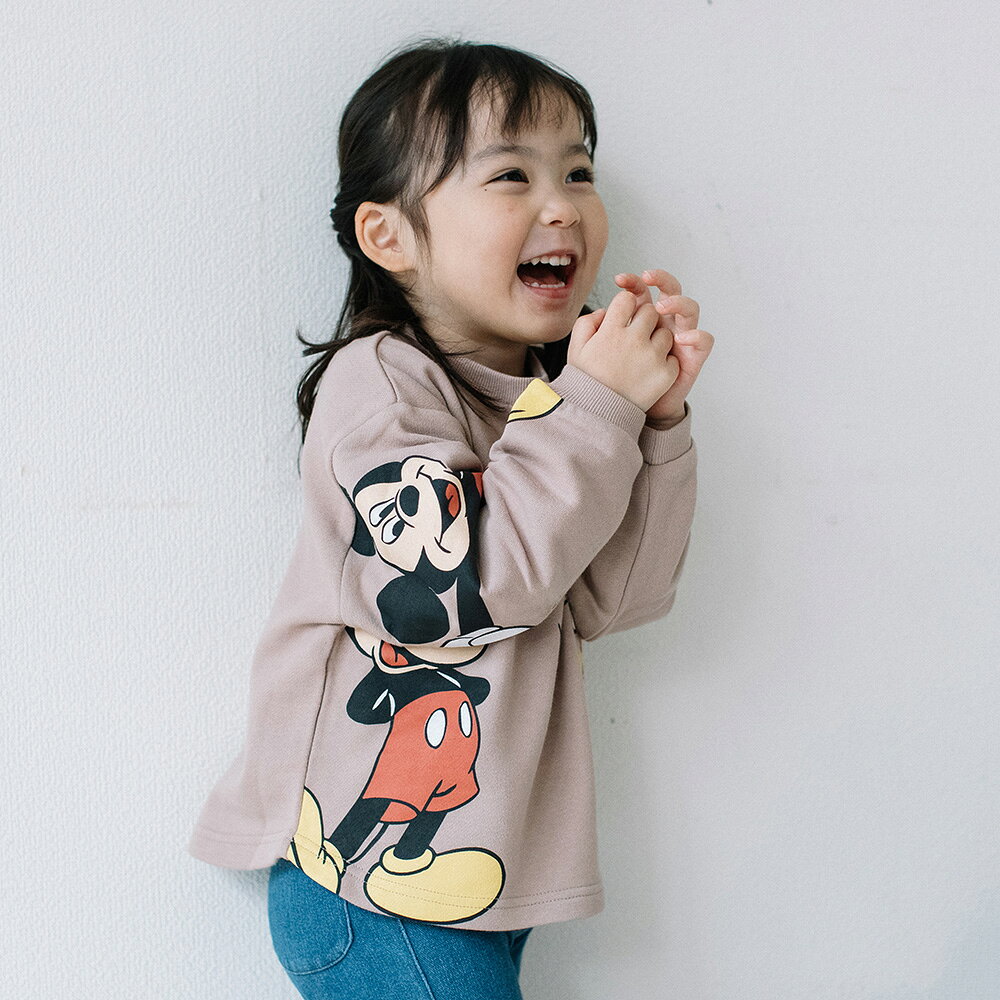 【再入荷】[t.] Disney BIGプリントトレーナー ディズニー ミッキー ベビー キッズ...