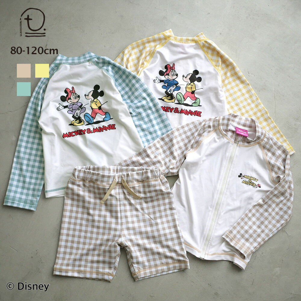 [t.] Disney ラッシュガード 水着 2点セ